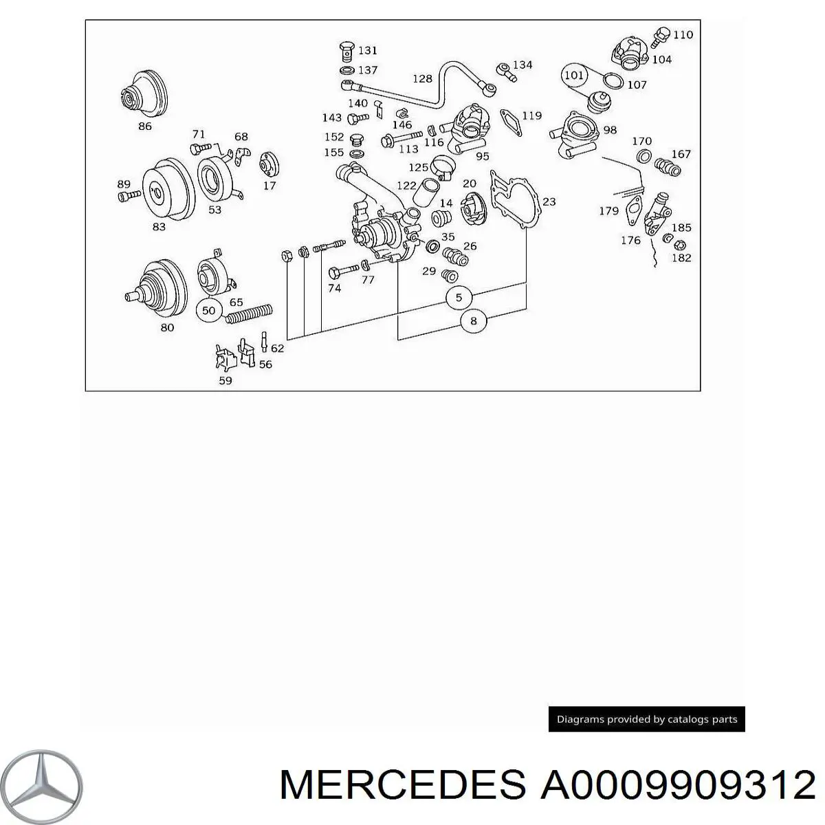  Mercedes A0009909312 preço, a partir de 63,78 USD