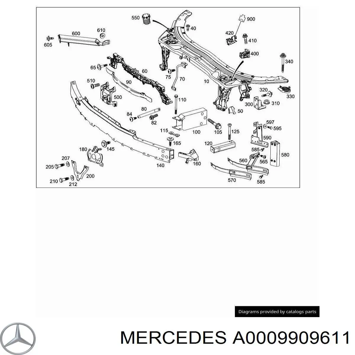 A0009909611 Mercedes 