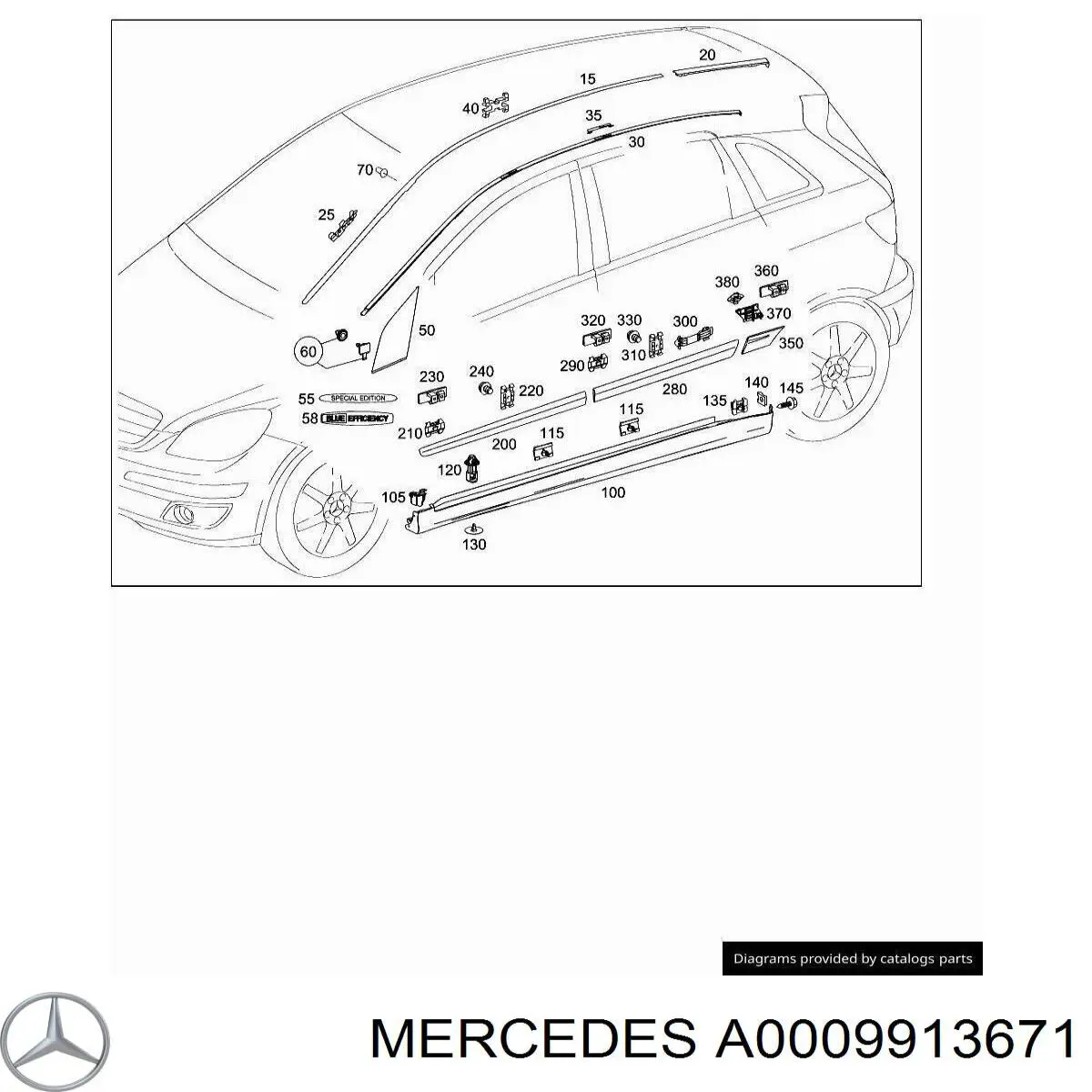 A0009913671 Mercedes 