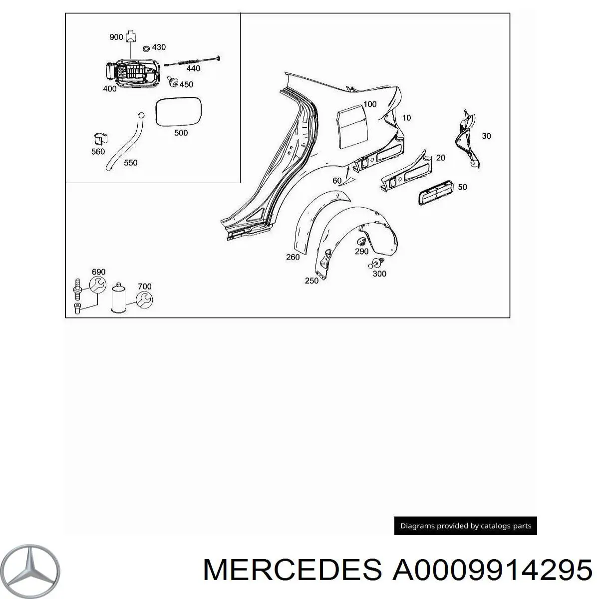 A0009914295 Mercedes 