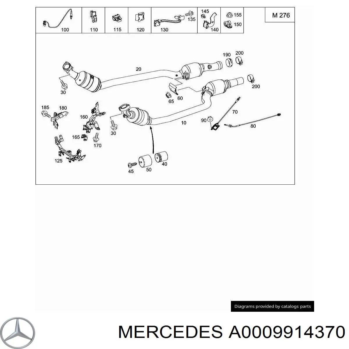  Mercedes A0009914370 preço, a partir de 4,73 USD