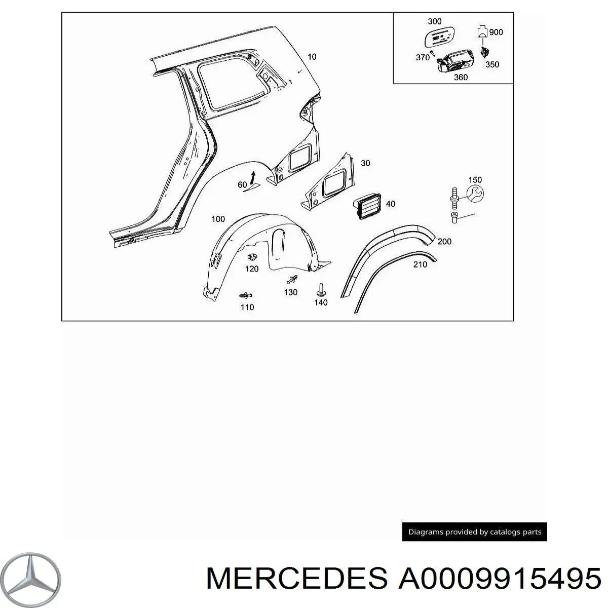  Mercedes A0009915495 preço, a partir de 3,55 USD