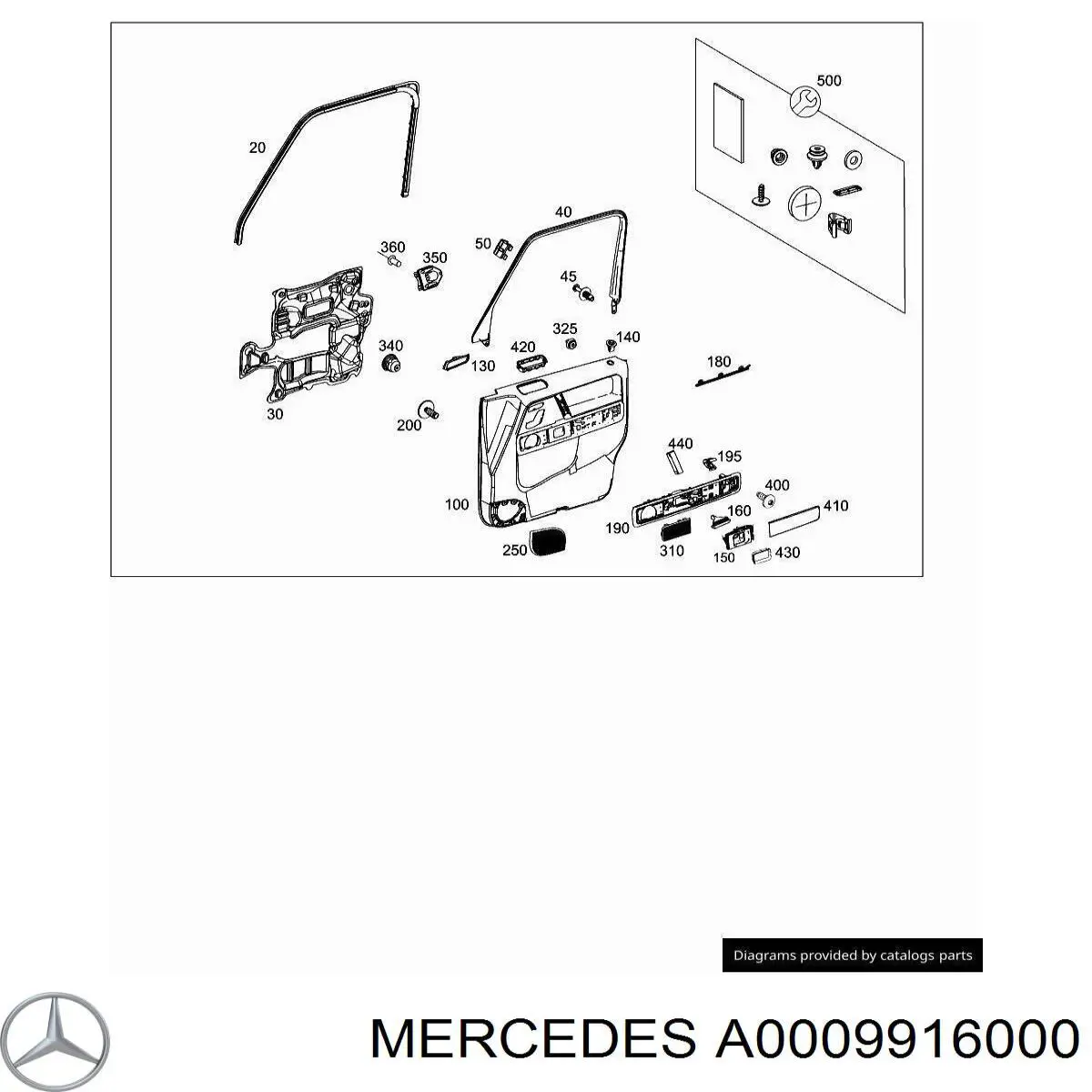 Compre A000991639864 Mercedes Cápsula (prendedor) de revestimento de suporte de carroçaria