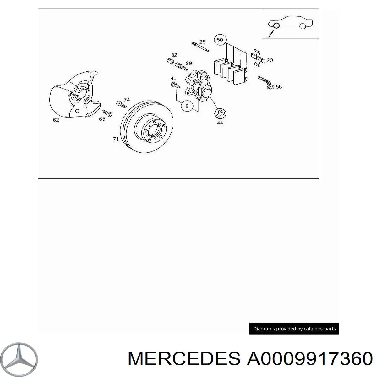  Mercedes A0009917460 preço, a partir de 15,65 USD