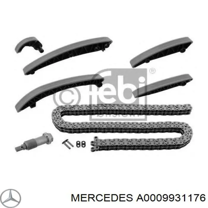 A0009931176 Mercedes Cadeia do mecanismo de distribuição de gás
