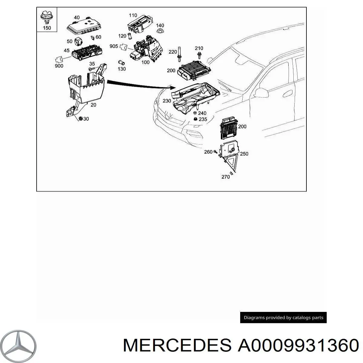 A0009931360 Mercedes 