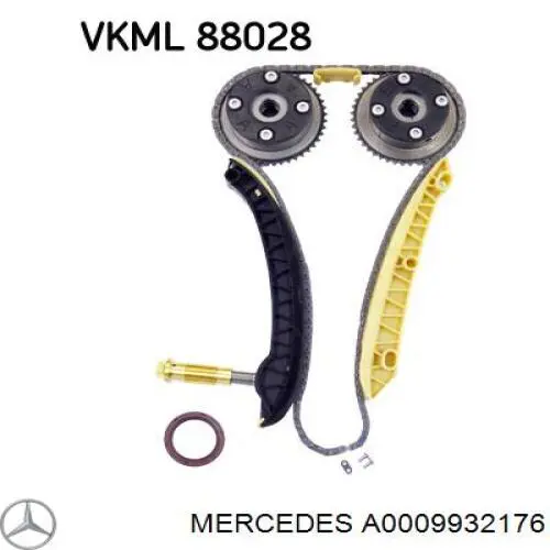 Cadeia do mecanismo de distribuição de gás Mercedes A0009932176 preço, a partir de 37,07 USD