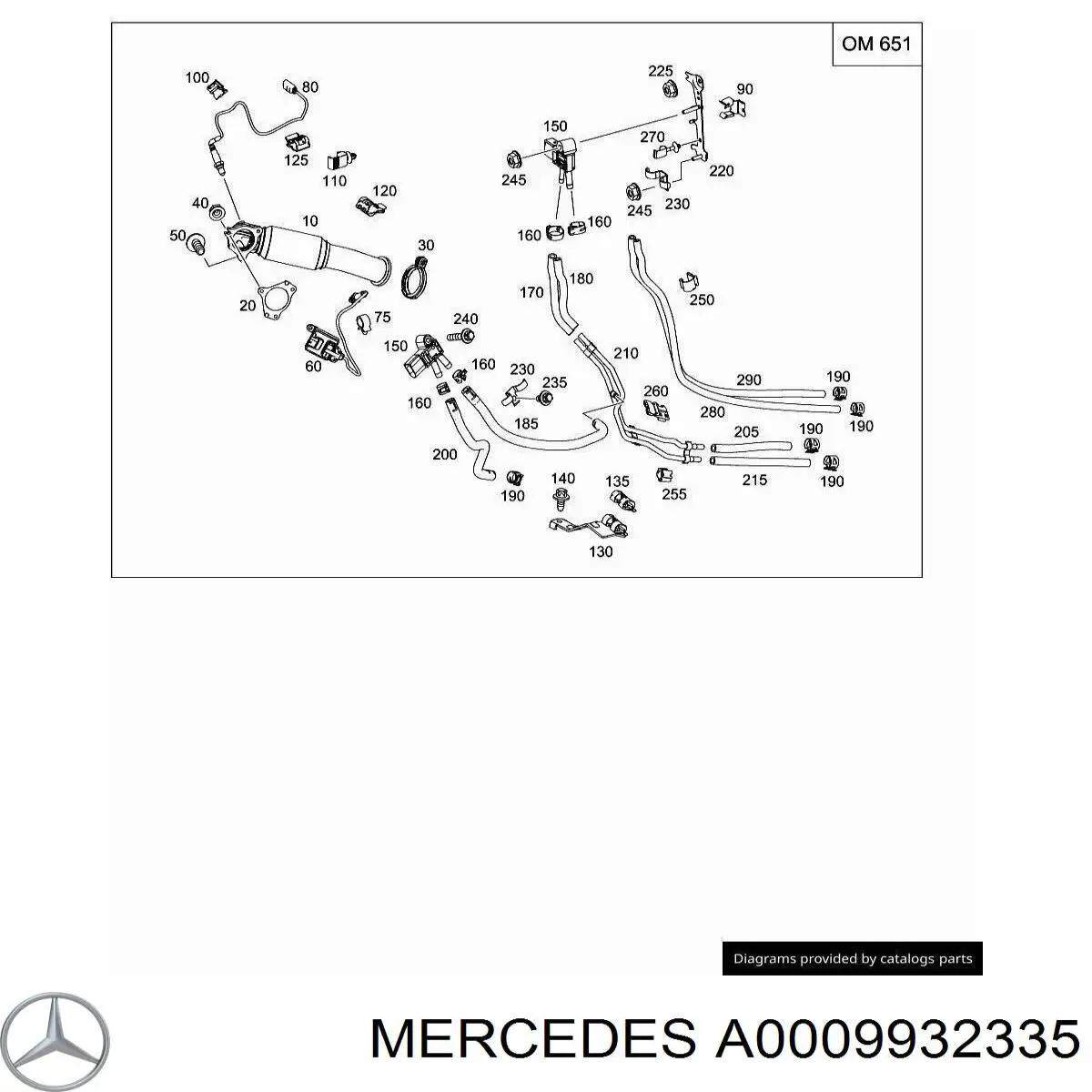 A0009932335 Mercedes 