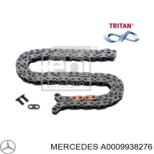 A0009938276 Mercedes Cadeia do mecanismo de distribuição de gás