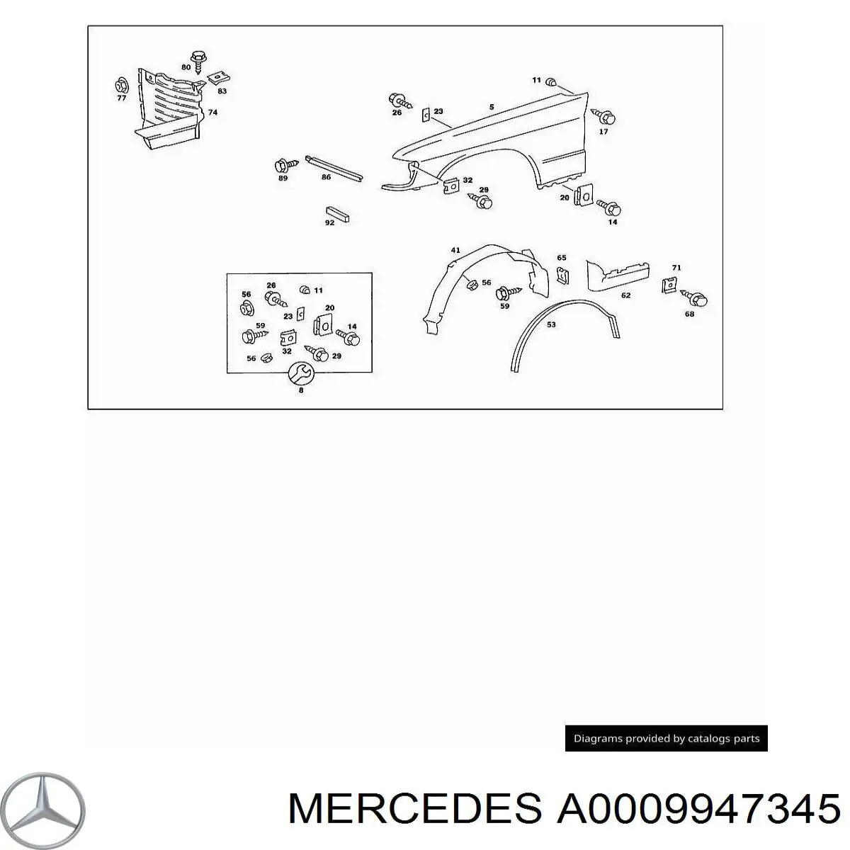 A0009947345 Mercedes 