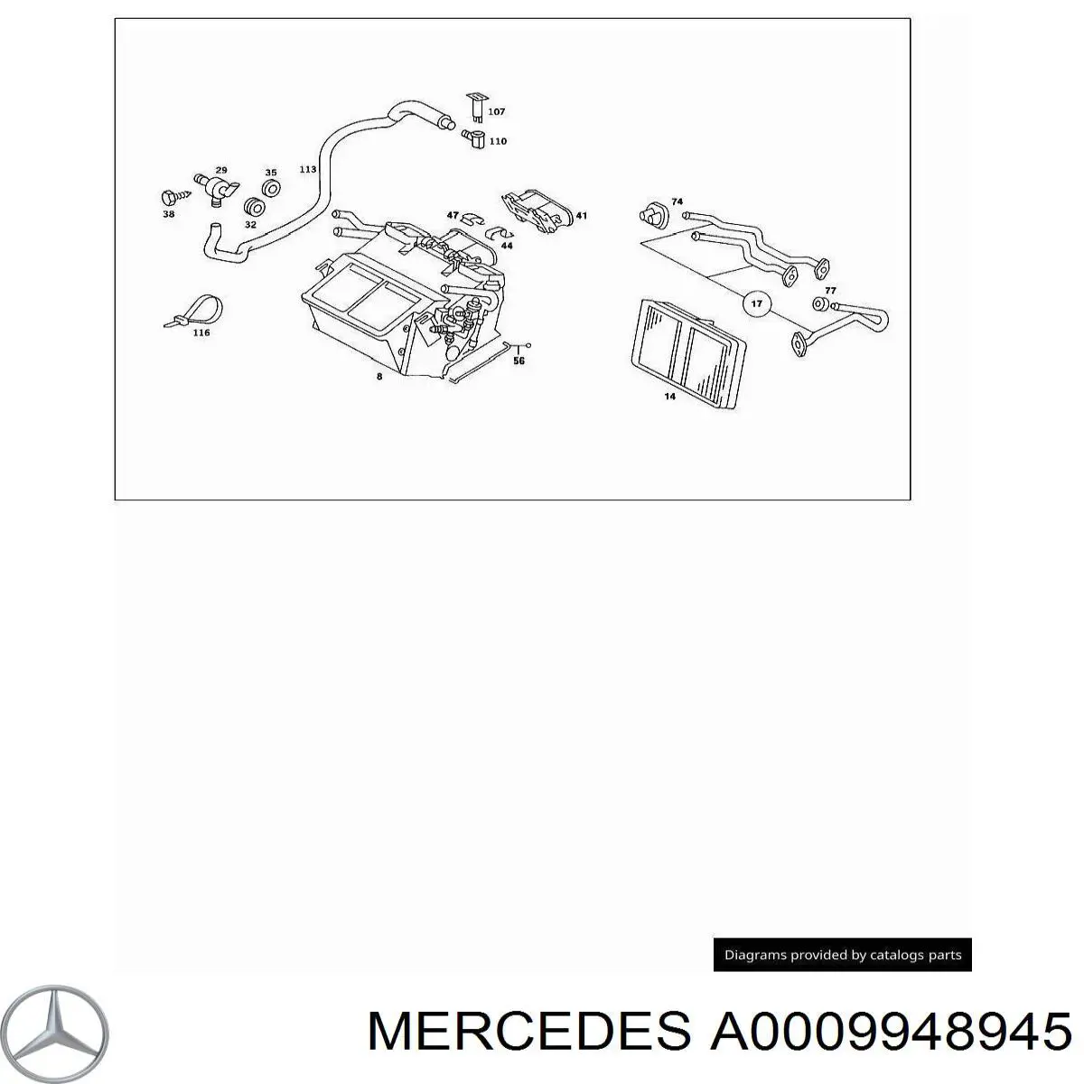 A0009948945 Mercedes 