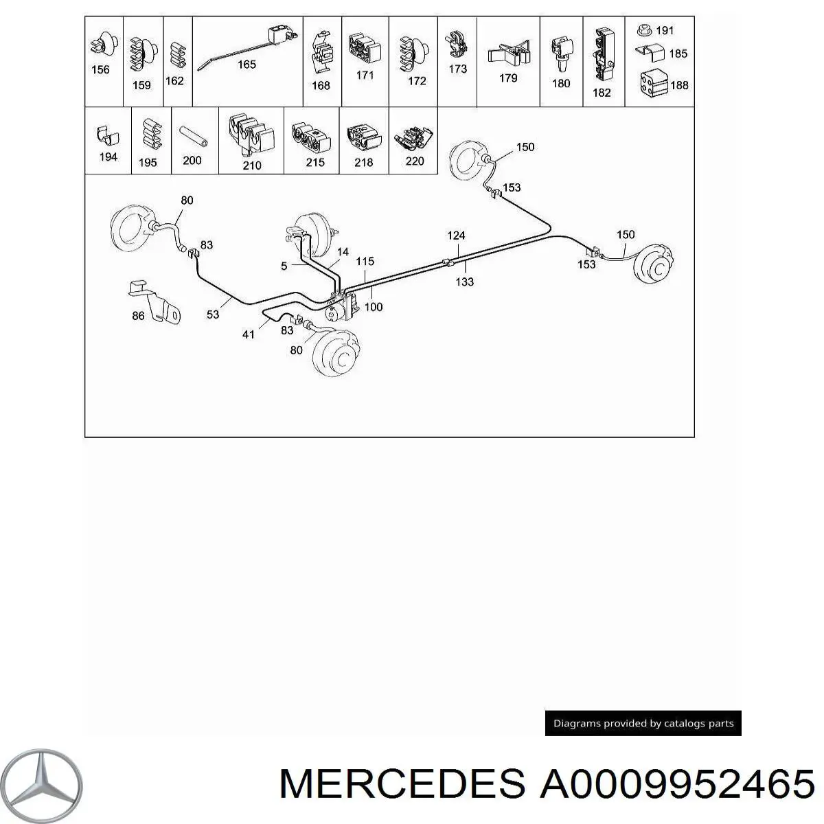 A0009952465 Mercedes 