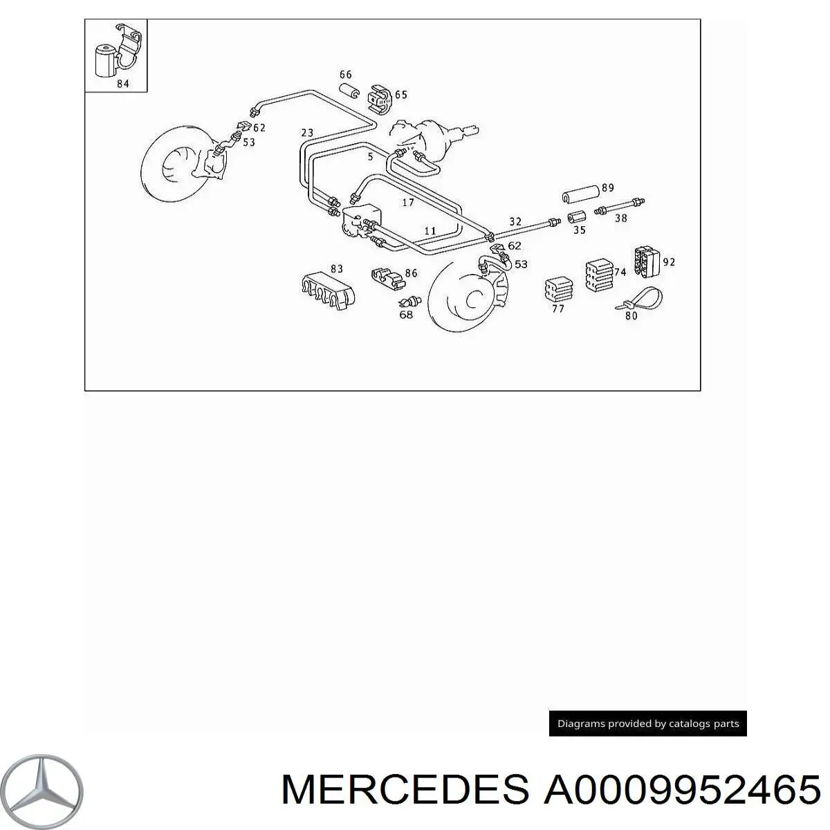  Mercedes A0009952465 preço, a partir de 9,51 USD