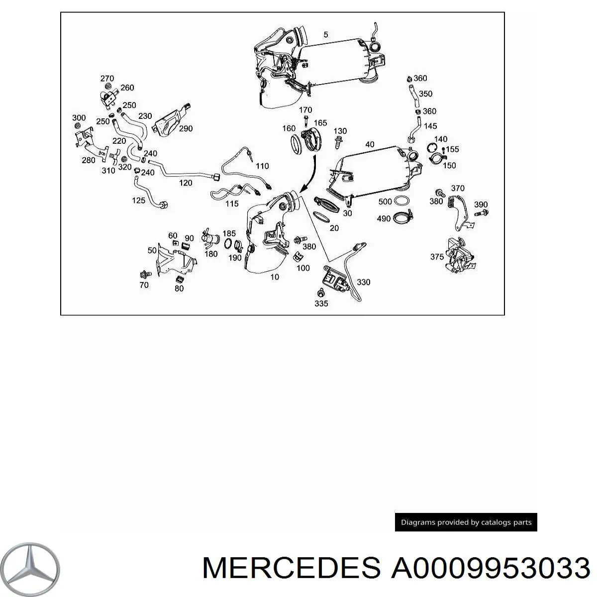 A0009952133 Mercedes 