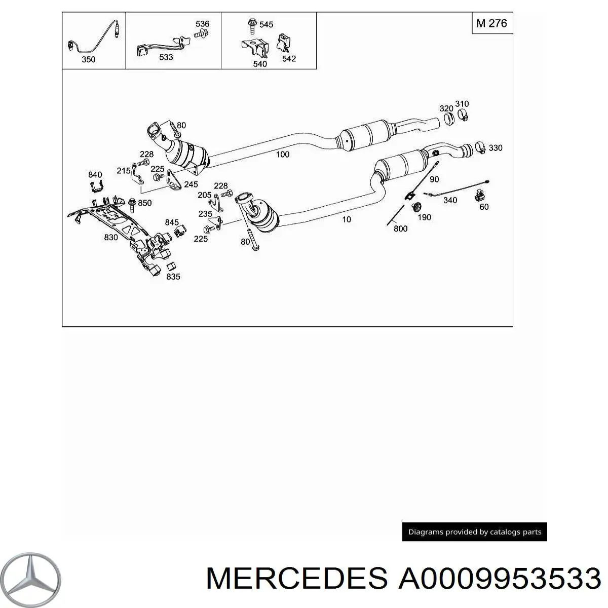 Braçadeira de fixação de catalisador para a turbina Mercedes A0009953533 preço, a partir de 21,38 USD