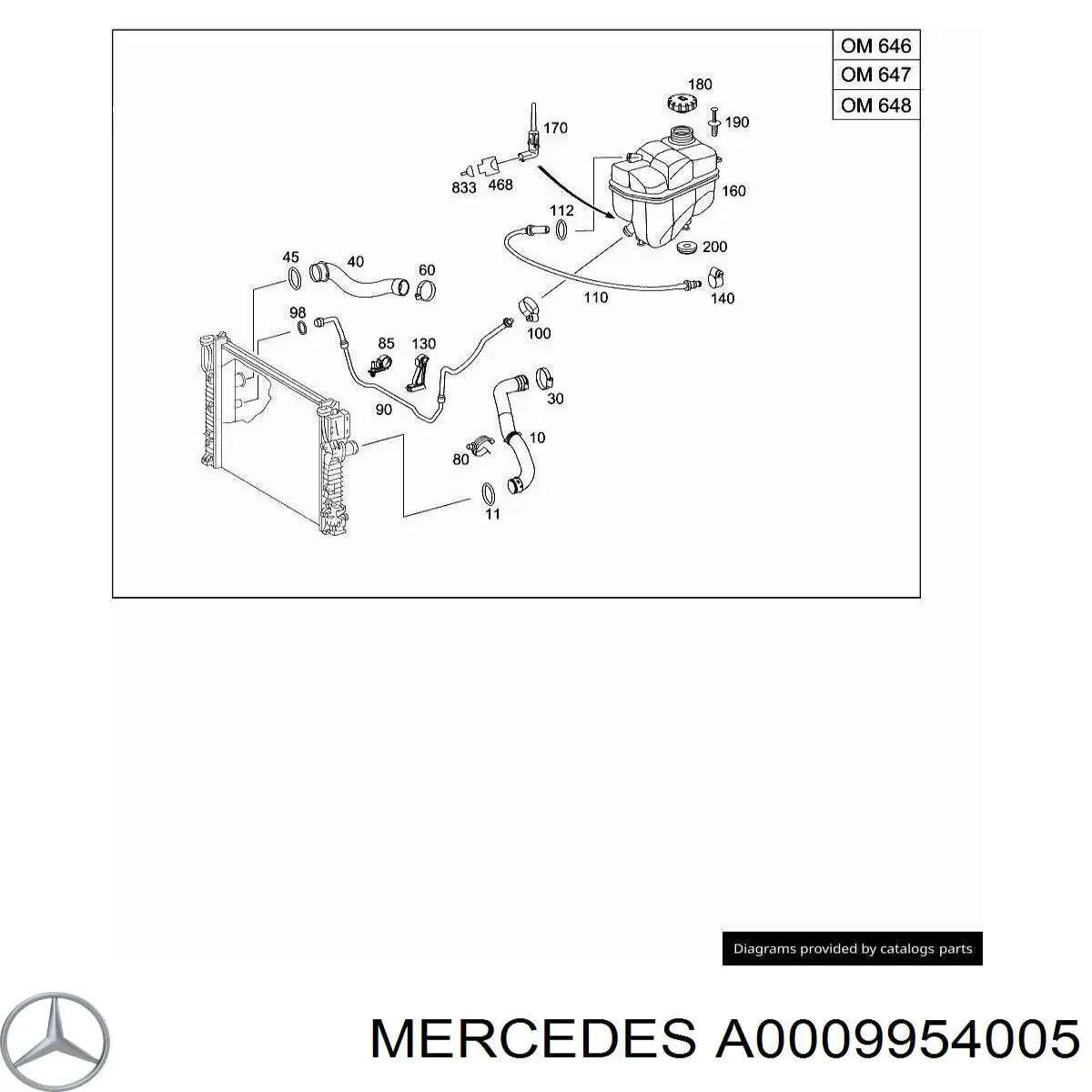 A0009954005 Mercedes 