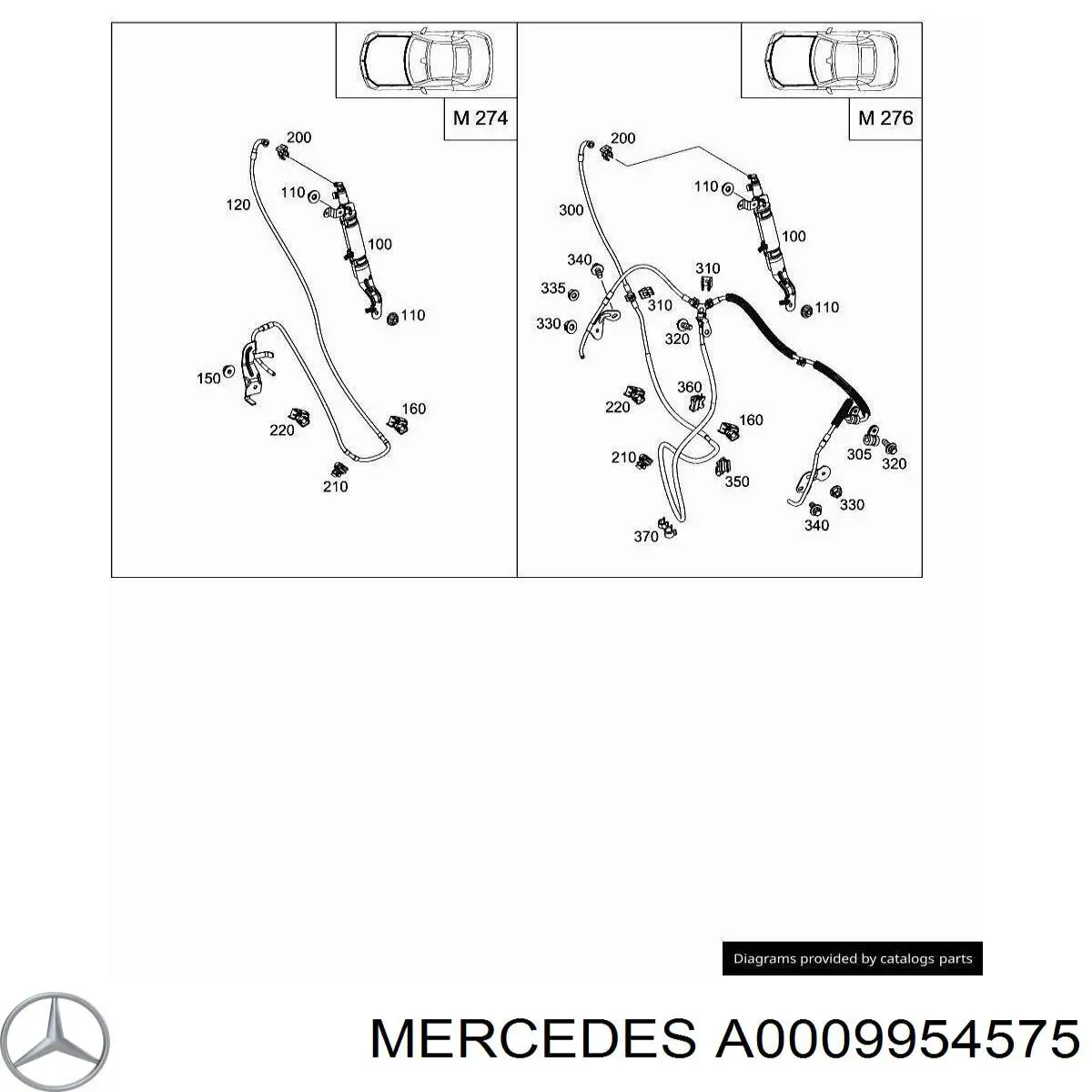 Compre A0009955644 Mercedes Fixador (braçadeira) de fios elétricos