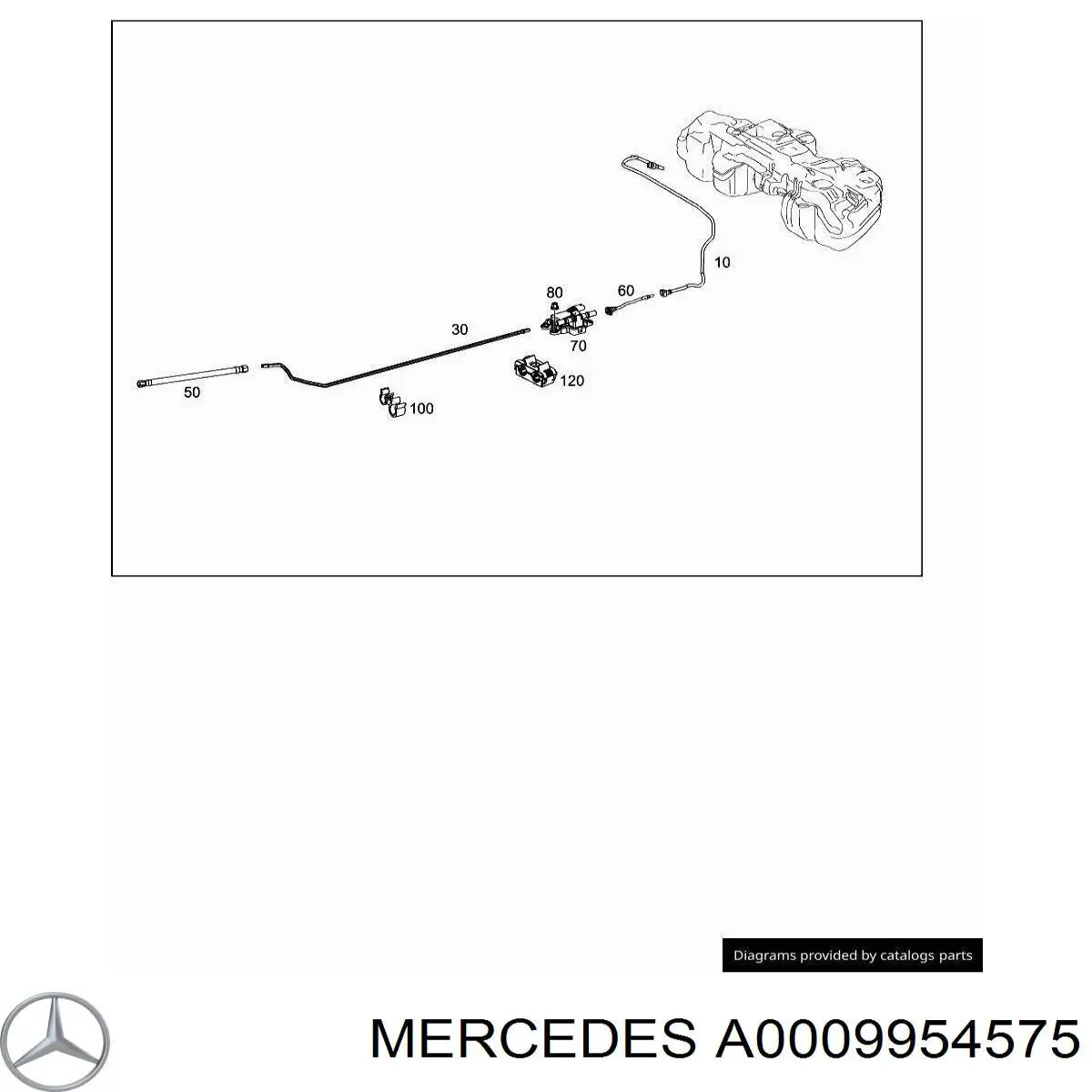 Compre A0009955144 Mercedes Fixador (braçadeira) de fios elétricos