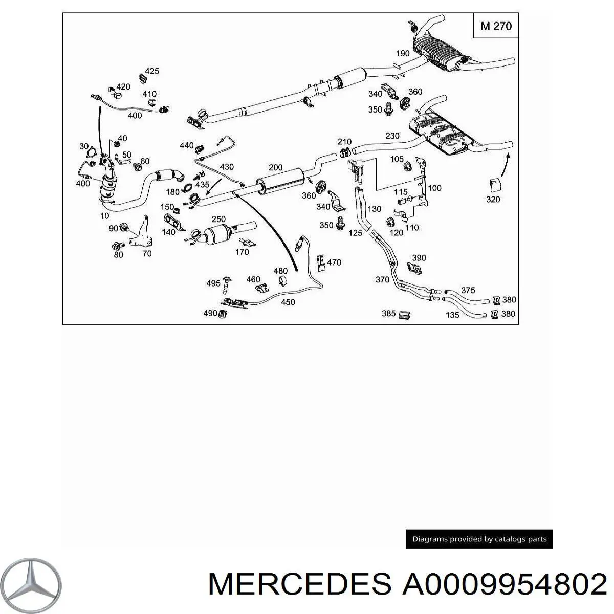 A0009954802 Mercedes 