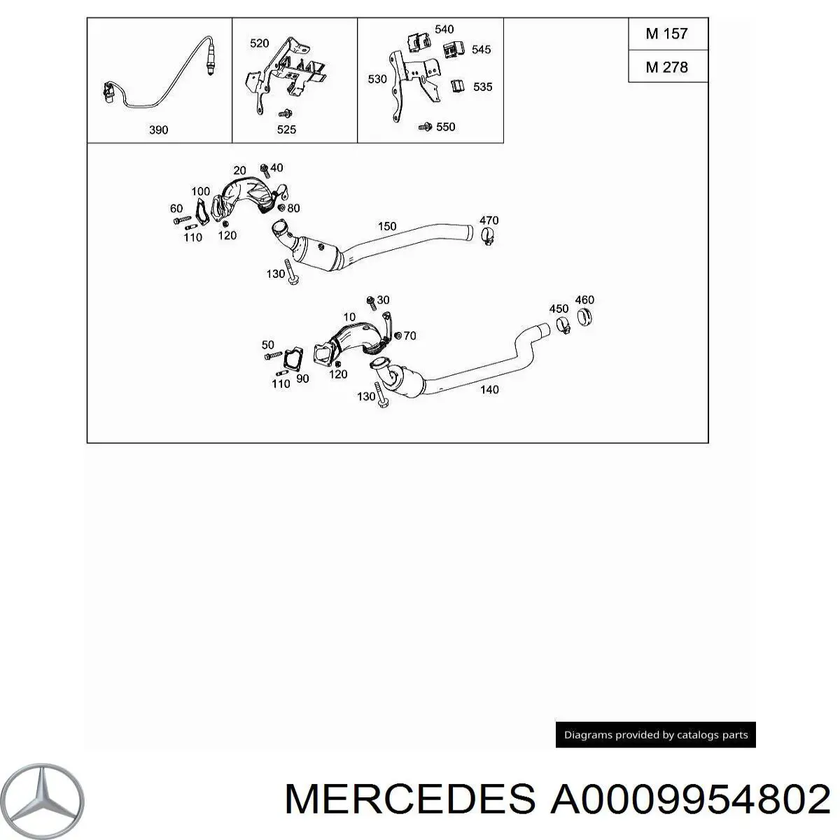  Mercedes A0009954802 preço, a partir de 135,91 USD