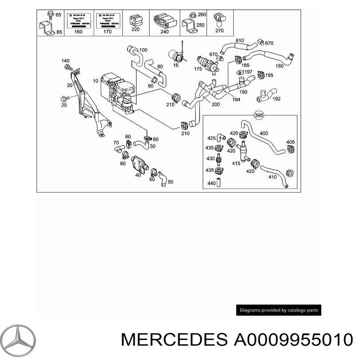  Mercedes A0009955010 preço, a partir de 5,41 USD