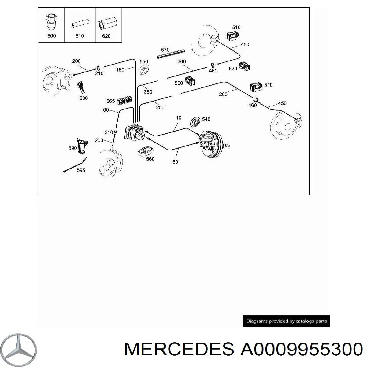  Mercedes A0009955300 preço, a partir de 3,76 USD