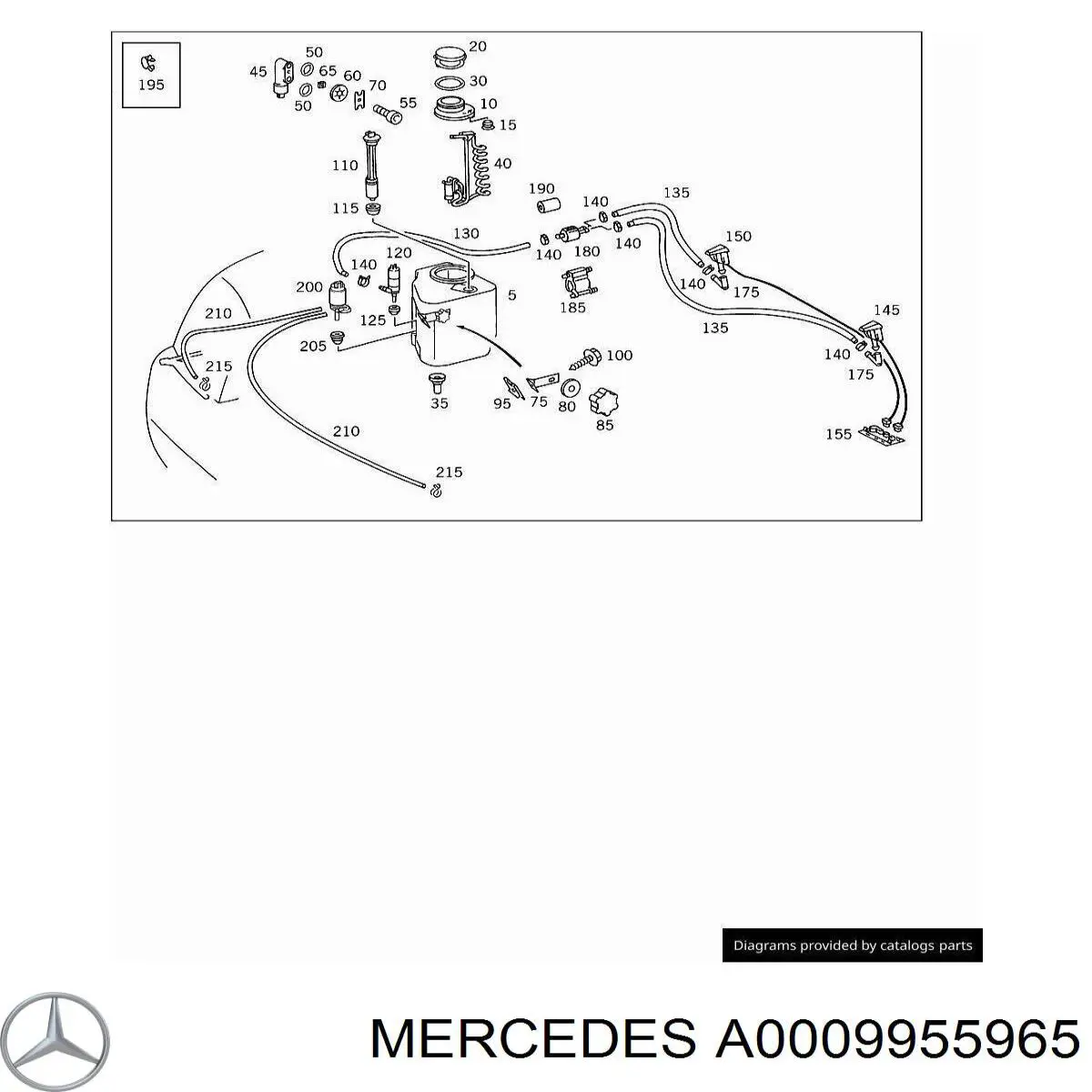  Mercedes A0009955965 preço, a partir de 5,59 USD