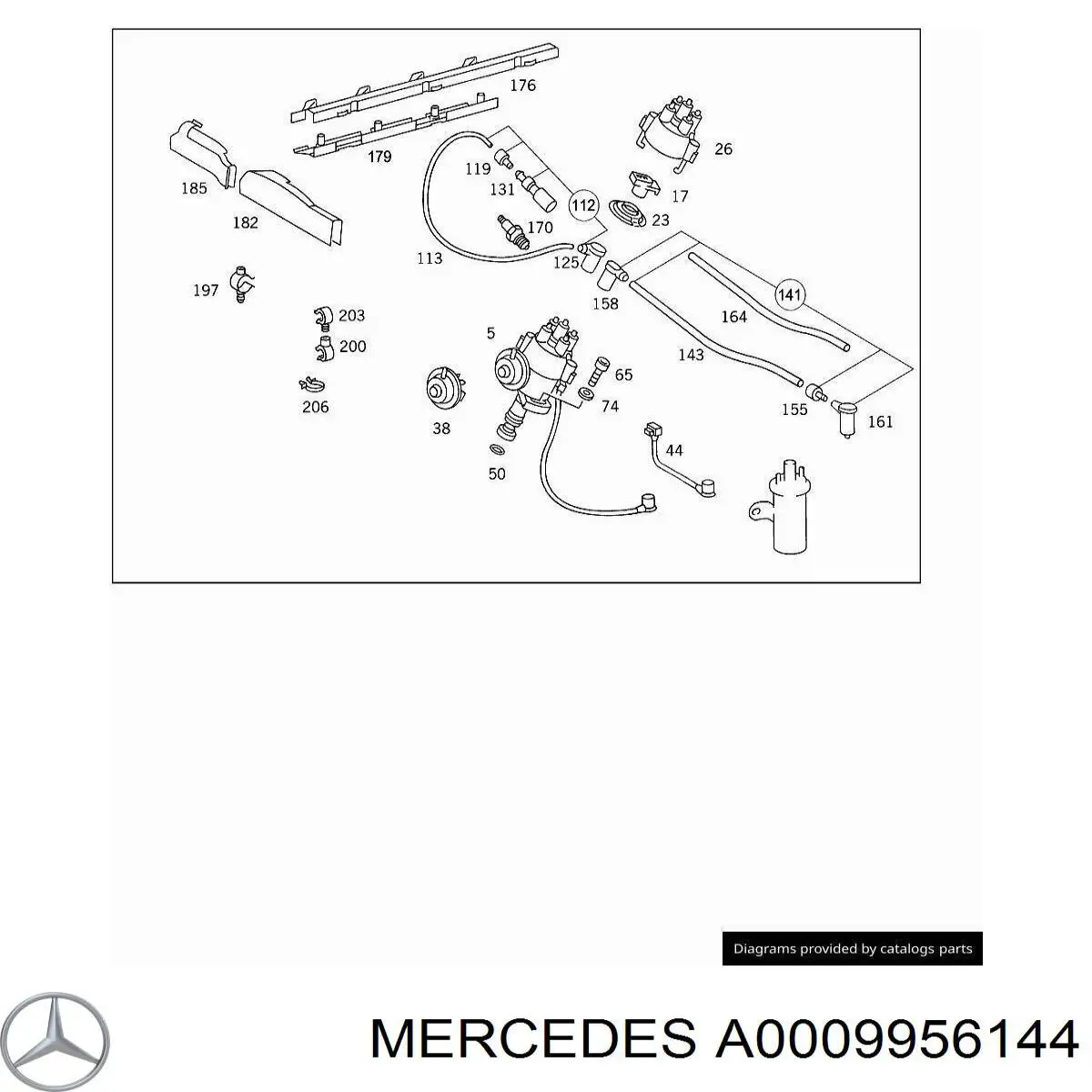 Compre A0009956144 Mercedes Fixador (braçadeira) de fios elétricos
