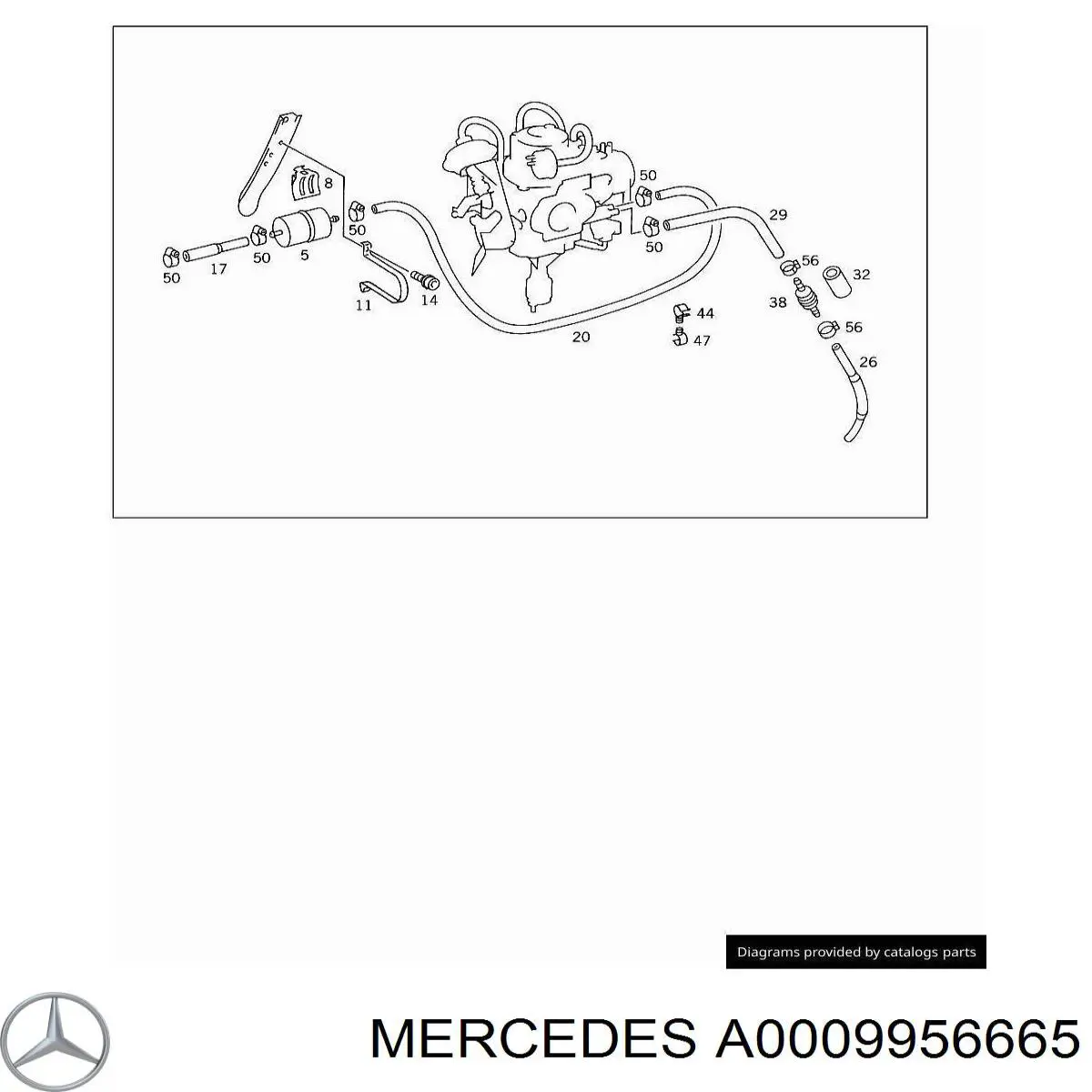 A0009956665 Mercedes 