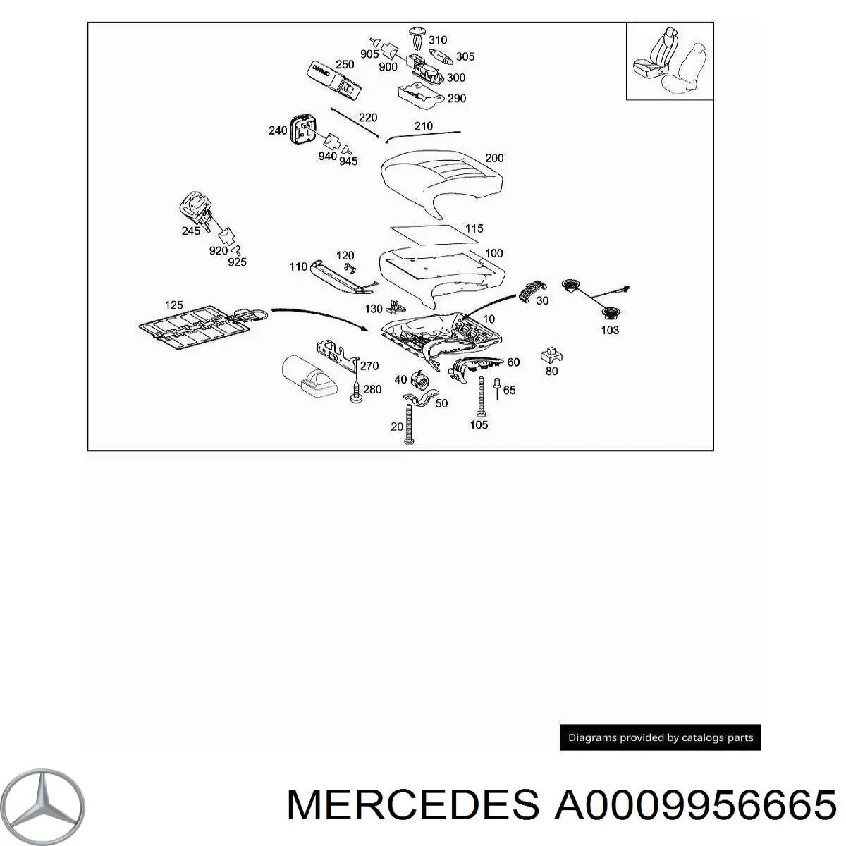  Mercedes A0009956665 preço, a partir de 0,71 USD