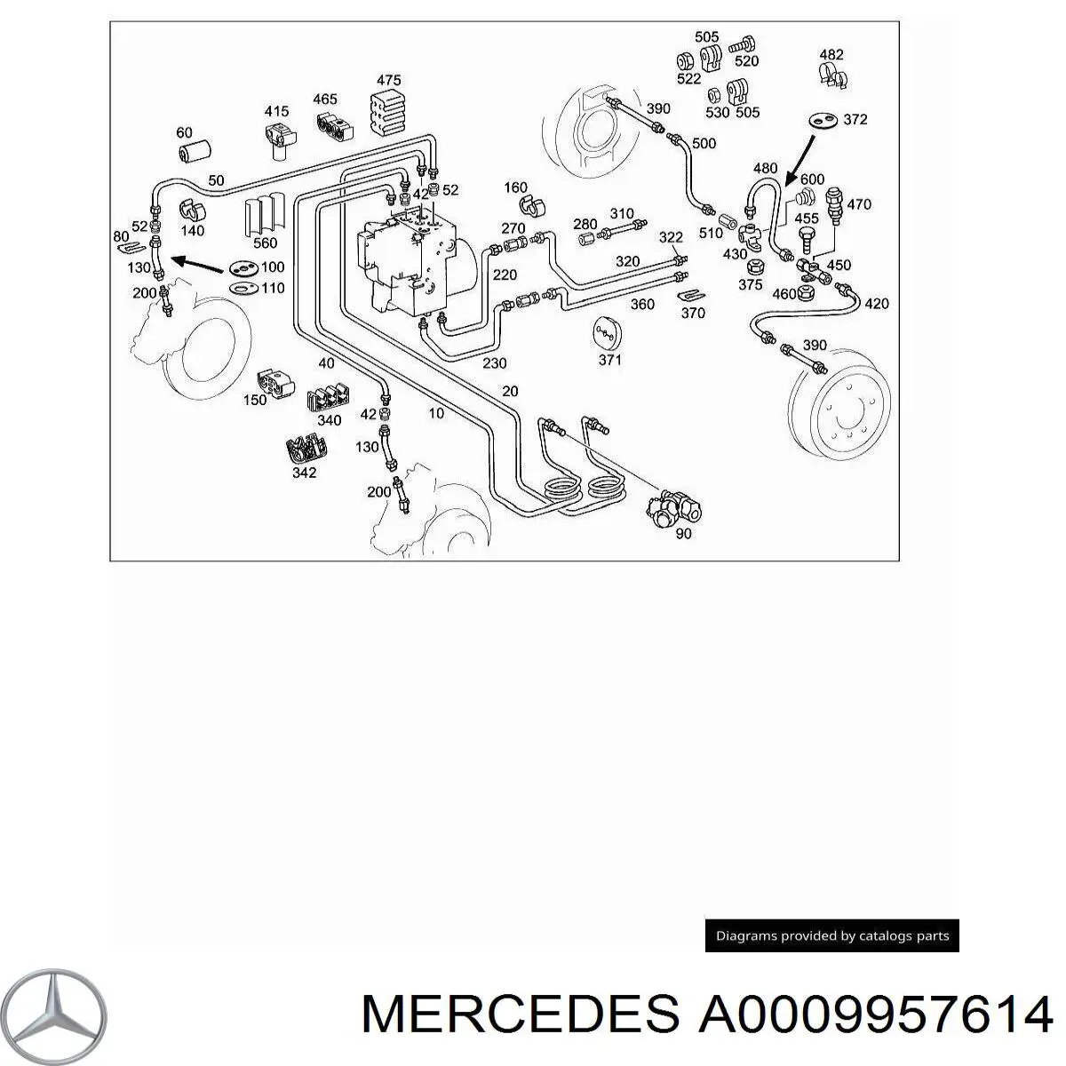 Braçadeira de tubo do freio Mercedes A0004291240 preço, a partir de 19,18 USD