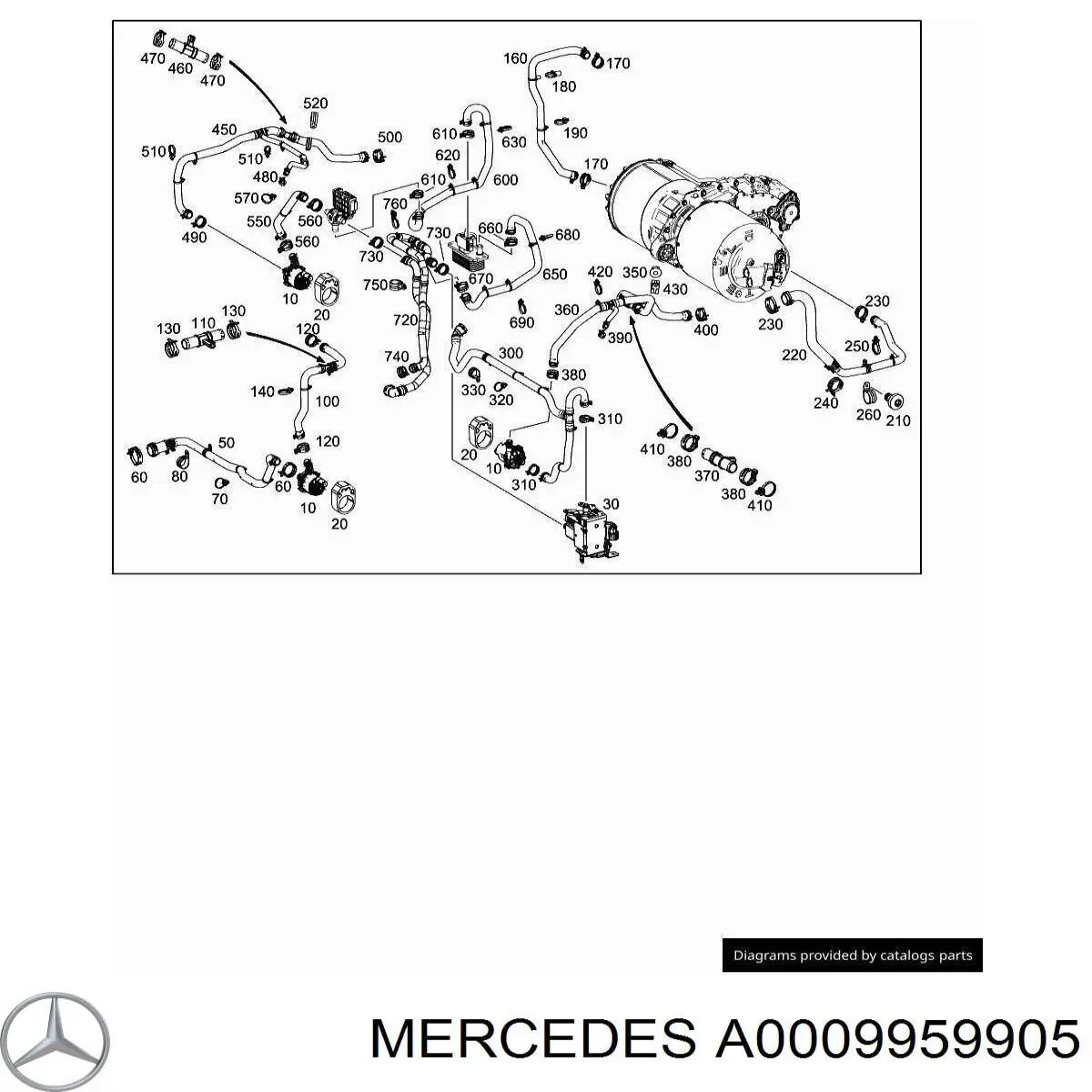 A0009959905 Mercedes 