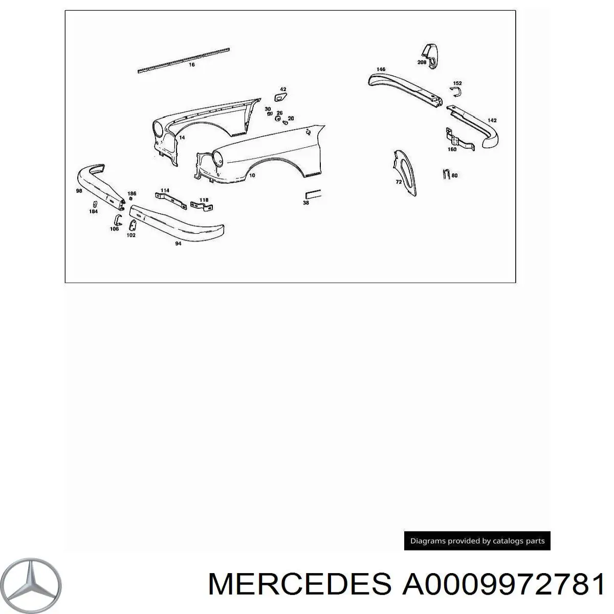 A0009972781 Mercedes 