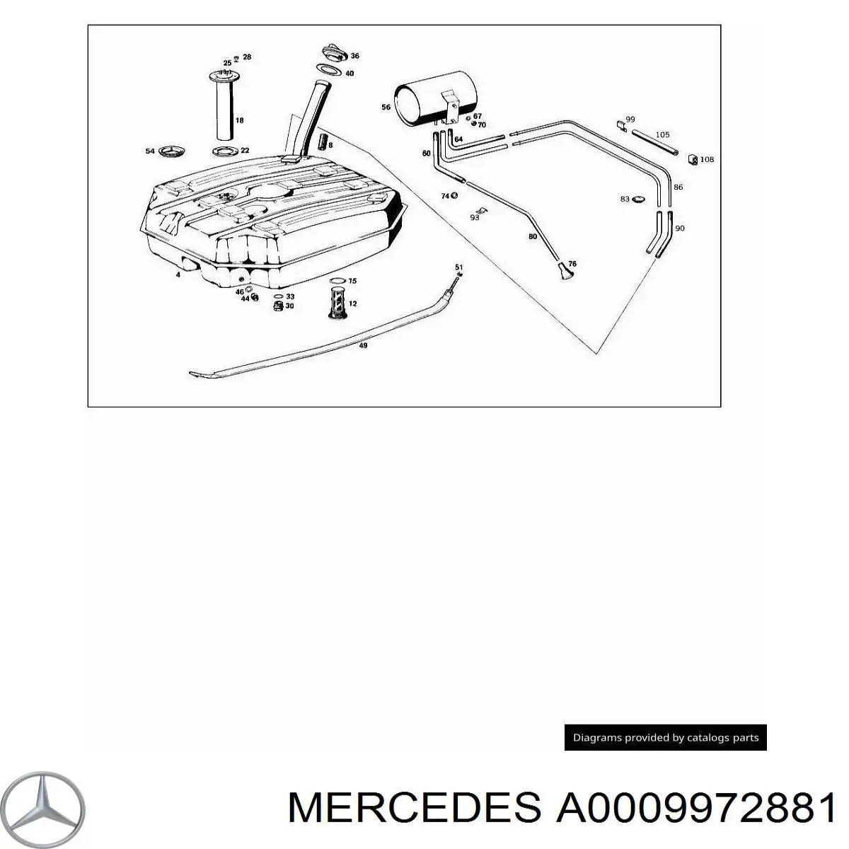 A0009972881 Mercedes 