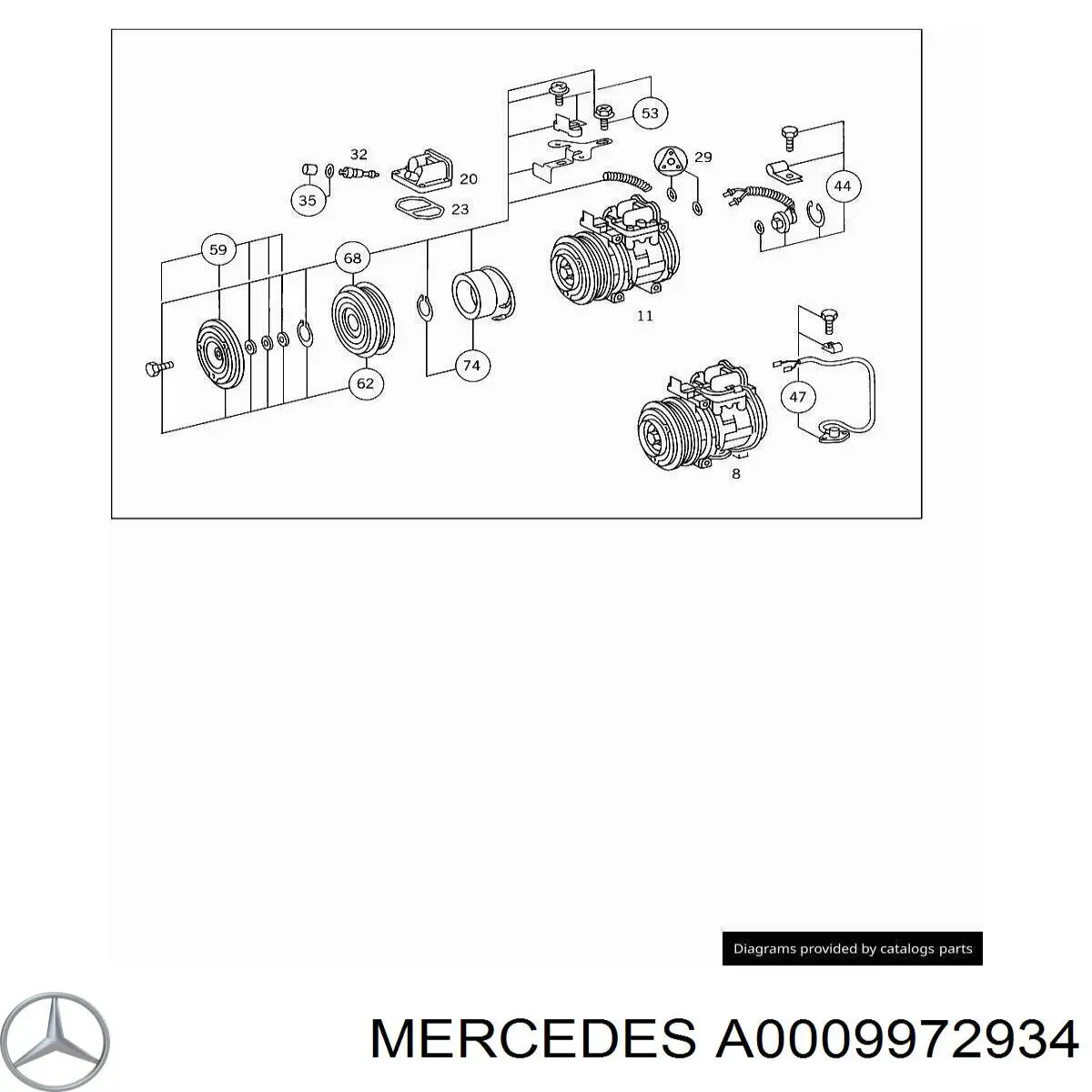 A0009972934 Mercedes 