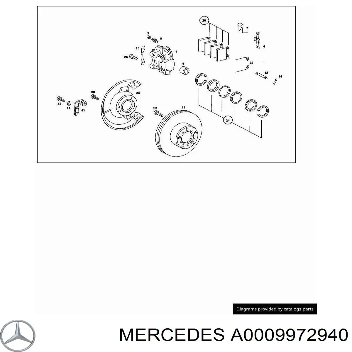 A0009972940 Mercedes 