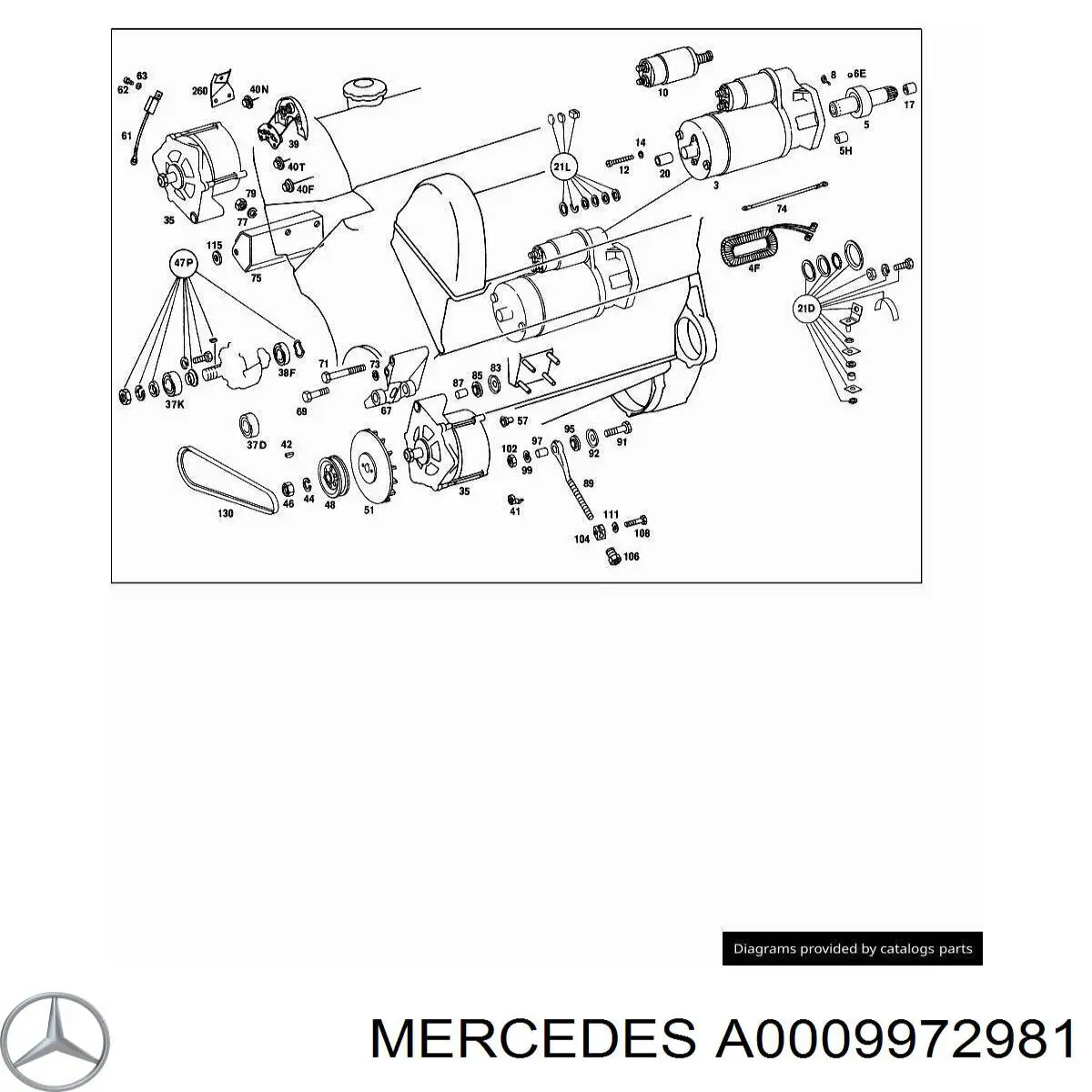 A0009972981 Mercedes 