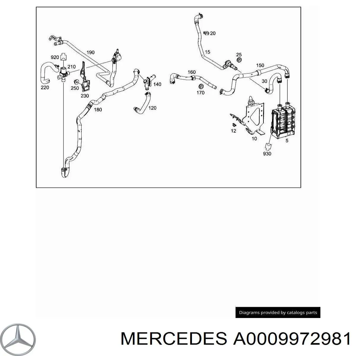  Mercedes A0009972981 preço, a partir de 7,52 USD