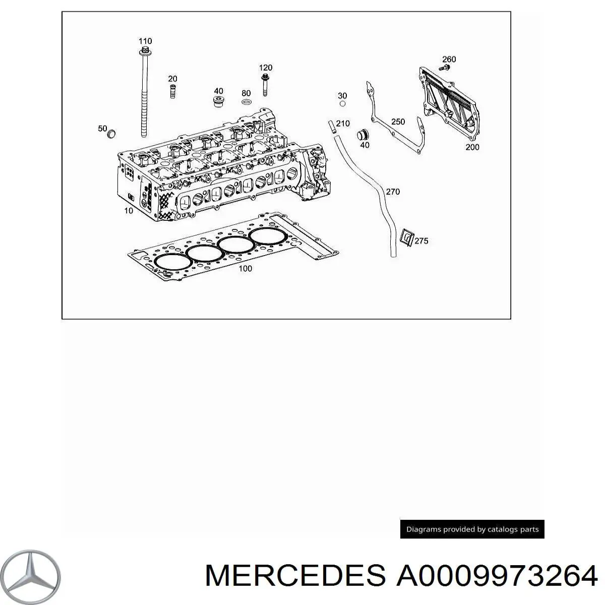  Mercedes A0009973264 preço, a partir de 4,90 USD