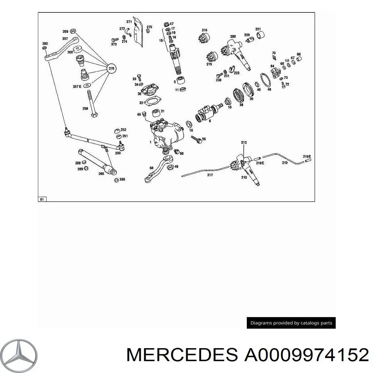 A0009974152 Mercedes Cano derivado de ar do medidor de consumo do ar