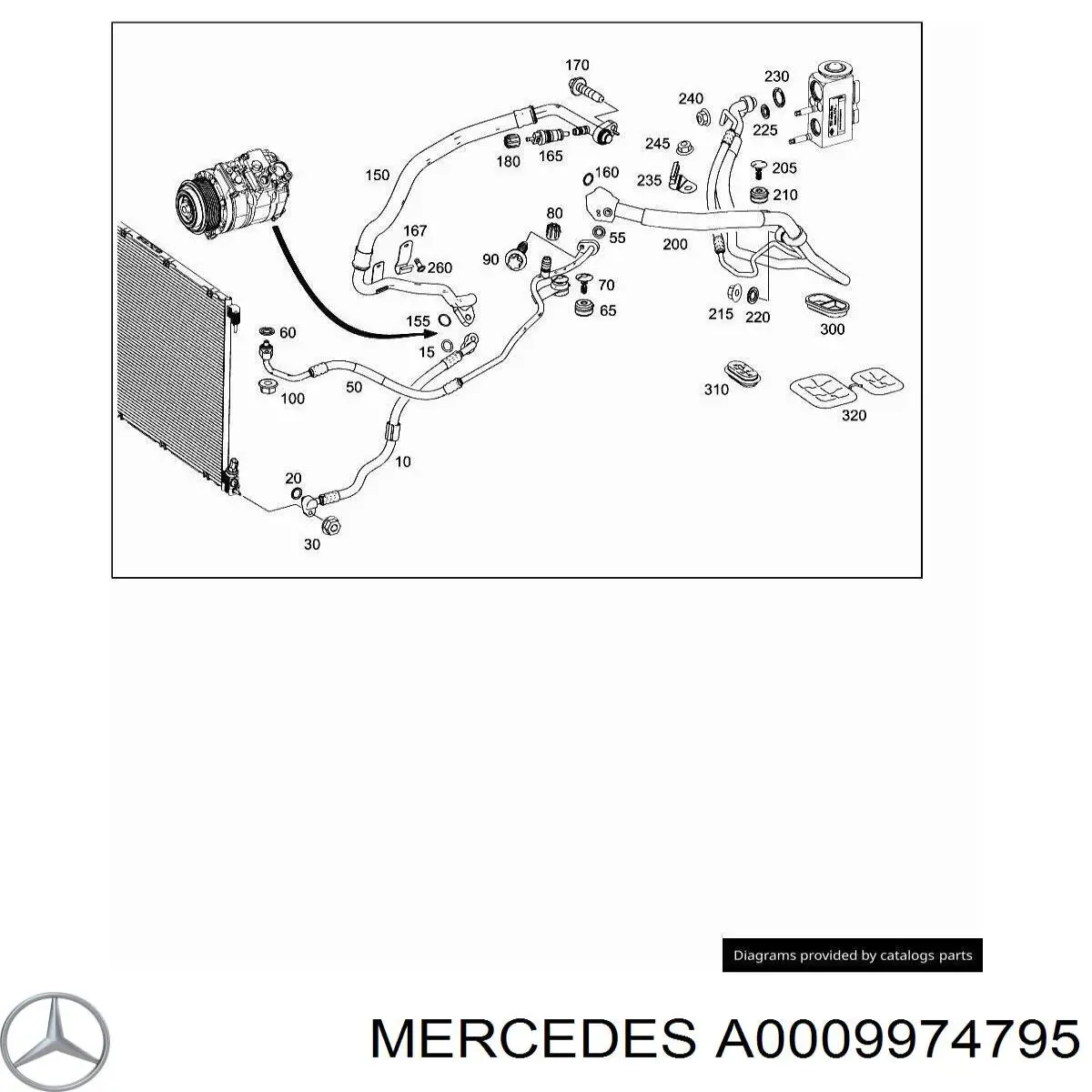  Mercedes A0009974795 preço, a partir de 18,92 USD