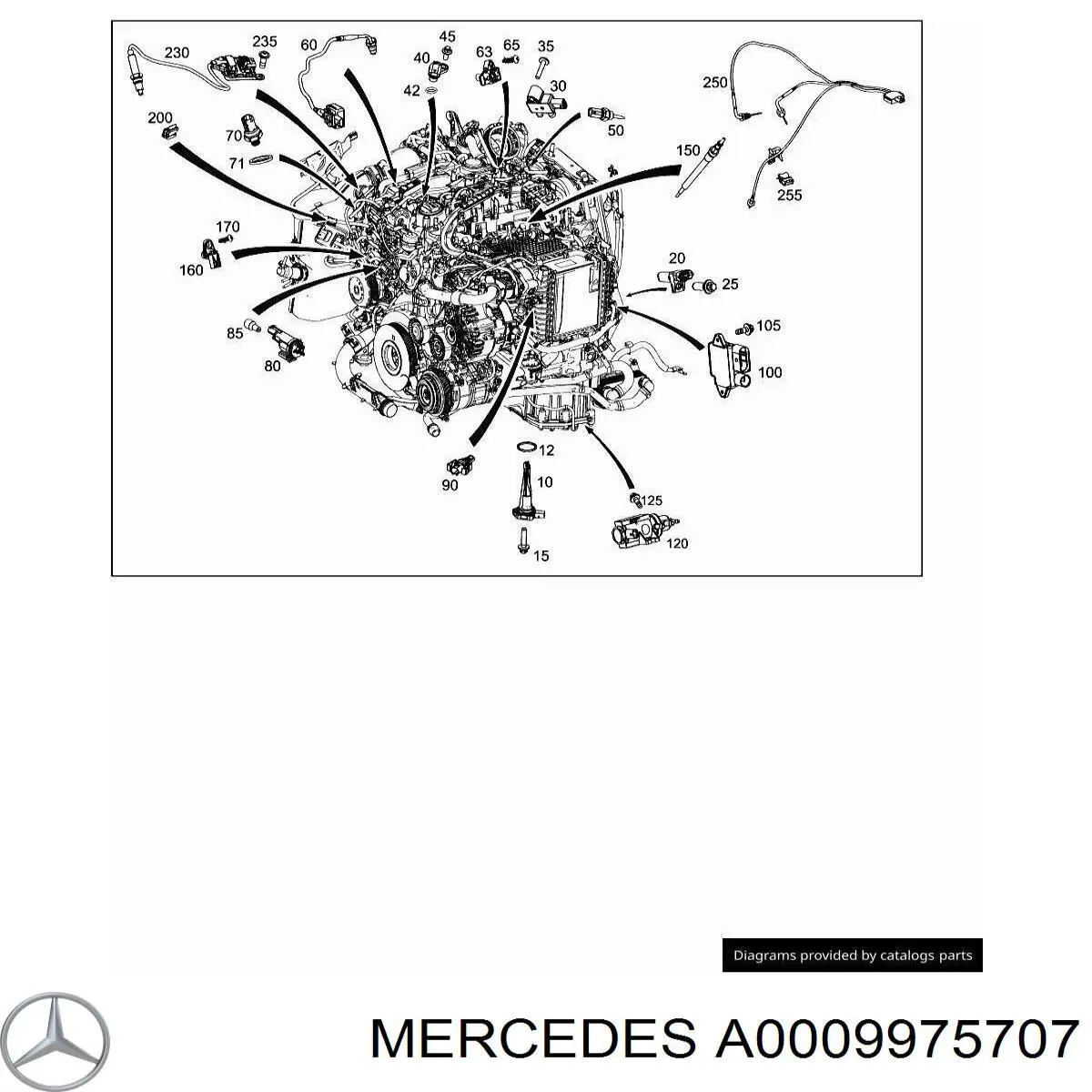  Mercedes A0009975707 preço, a partir de 10,86 USD