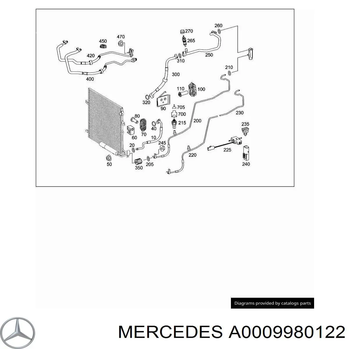 A0009980122 Mercedes 