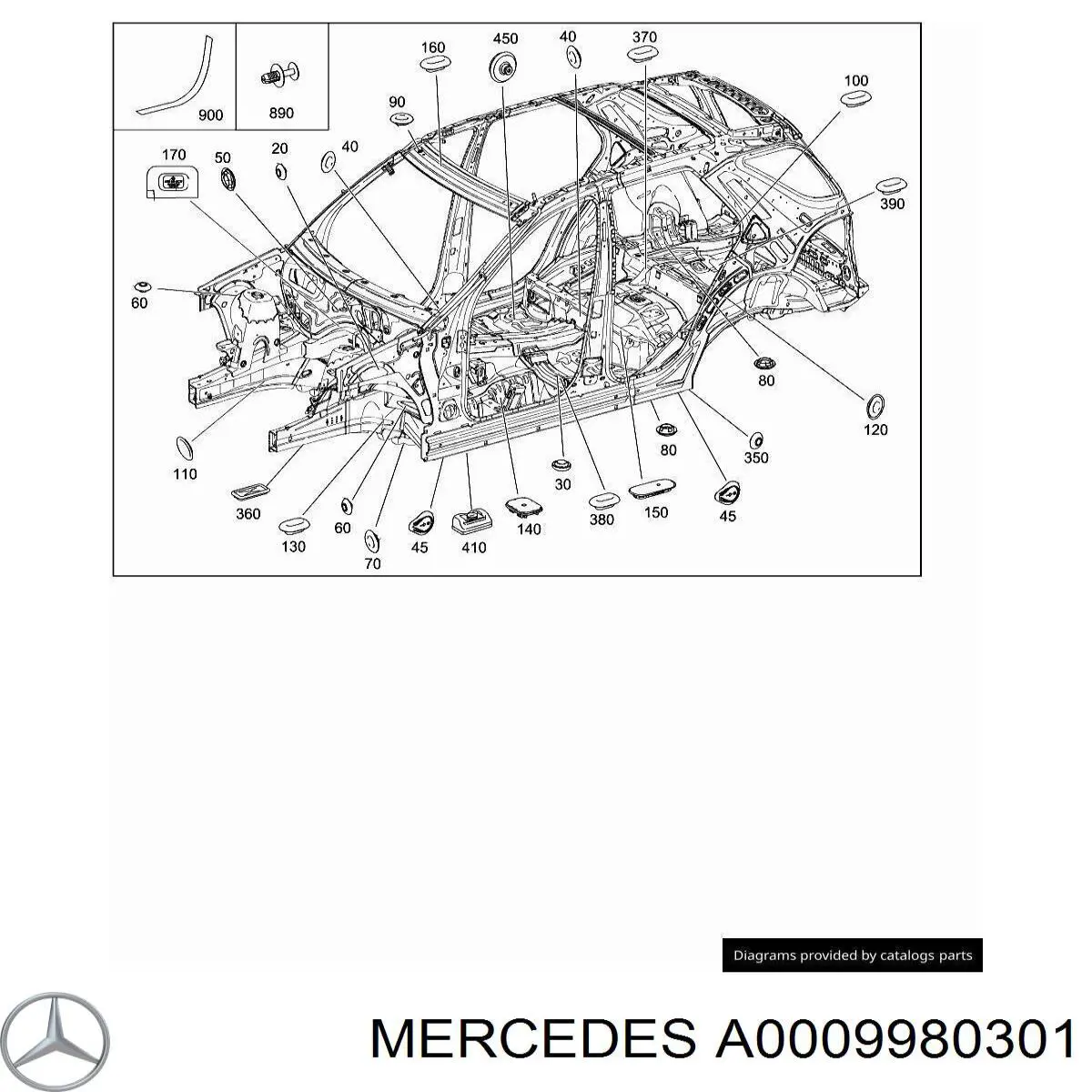 A0009980301 Mercedes 