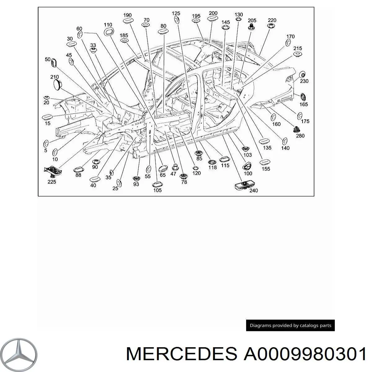  Mercedes A0009980301 preço, a partir de 3,72 USD