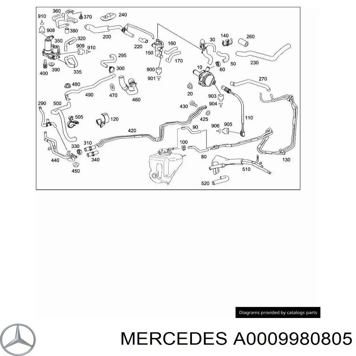  Mercedes A0009980805 preço, a partir de 34,39 USD