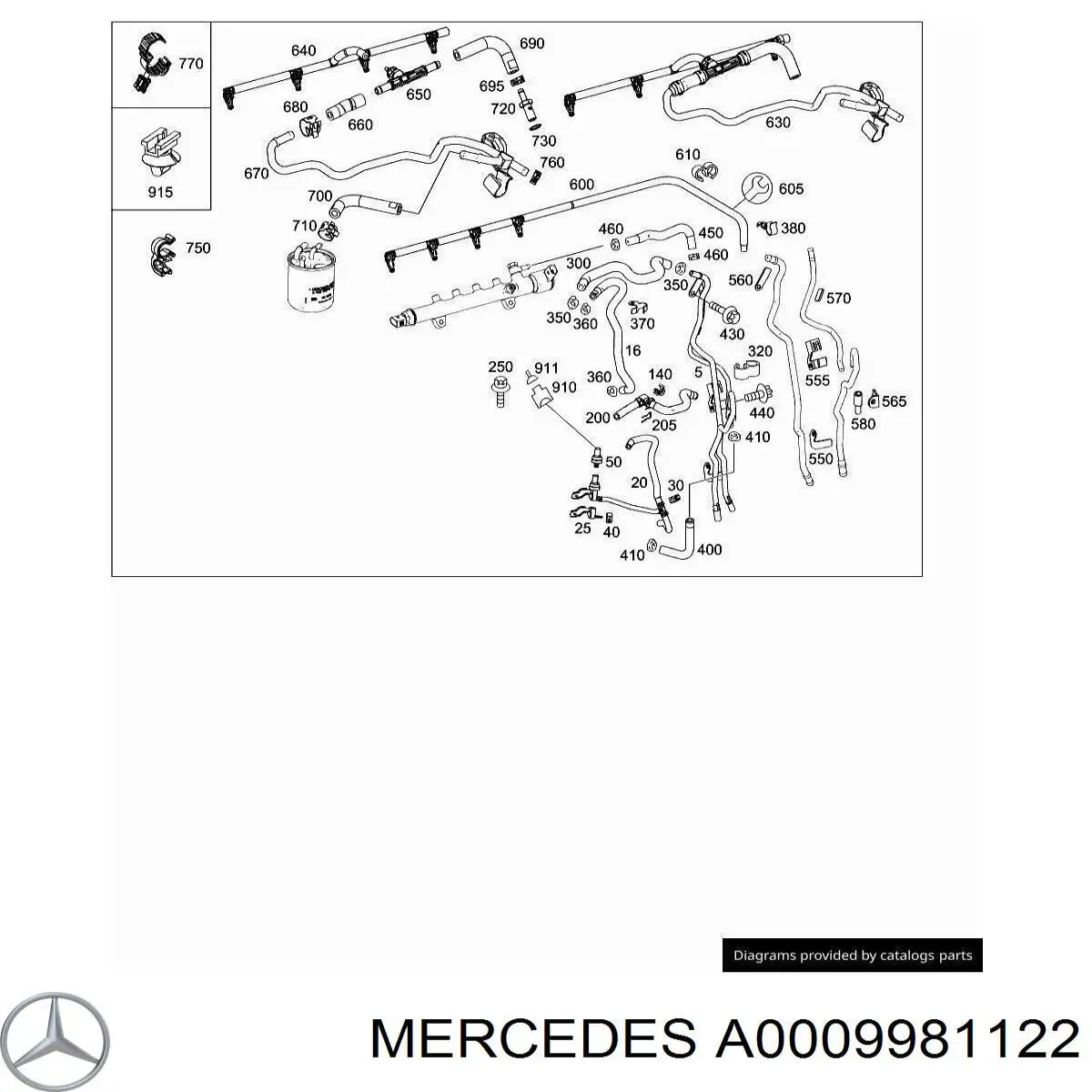 A0009981122 Mercedes 