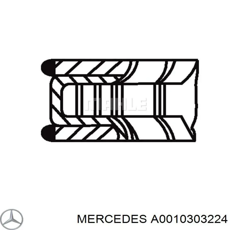 0817660000 Goetze Anéis do pistão para 1 cilindro, STD.
