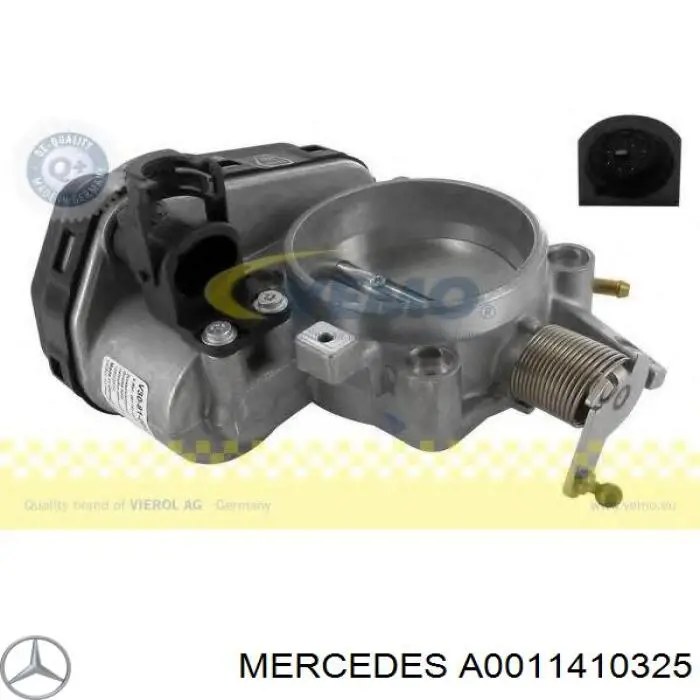 0011410325 Mercedes Válvula de borboleta montada