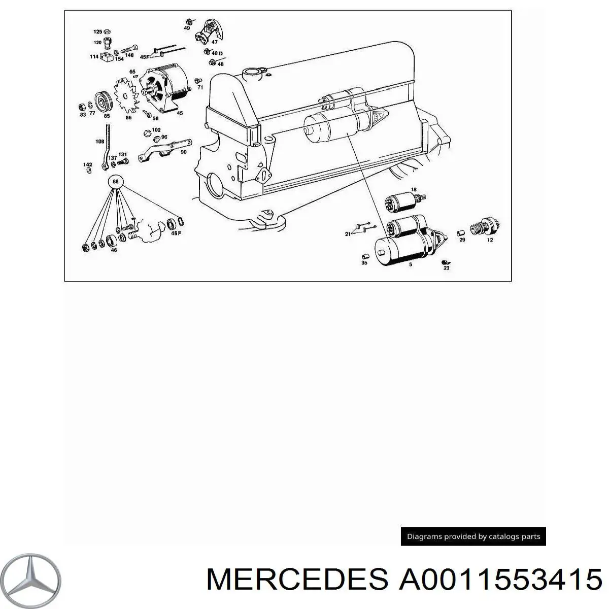 Compre A0011553415 Mercedes Polia do gerador